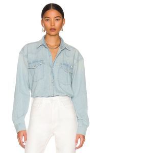 NEW Size XS MOTHER The Western Overshirt Your Brain On Music REVOLVE MSRP $295